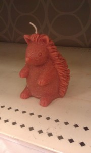 Hedgehog candle